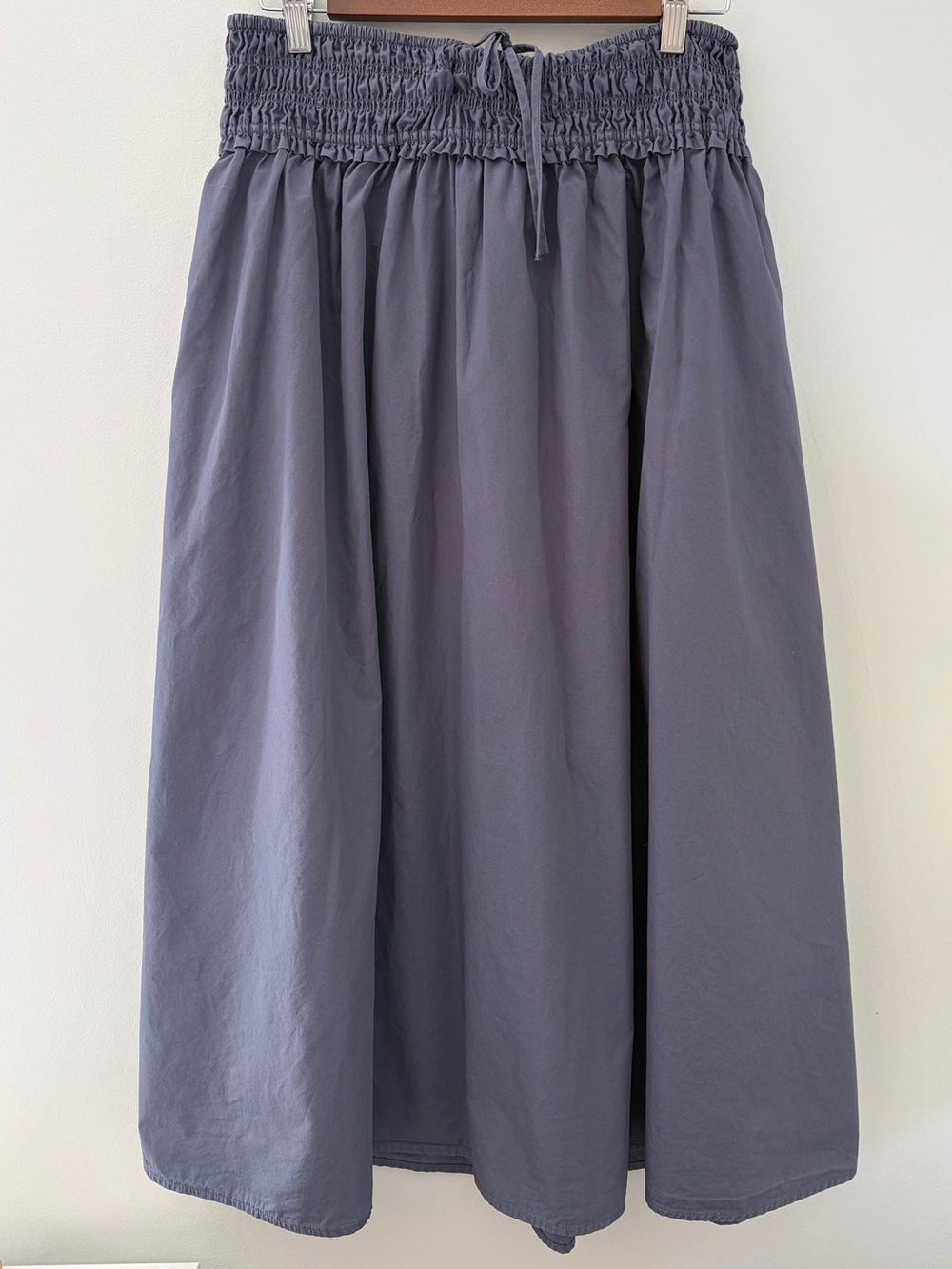 Aritzia Wilfred Vetiver Poplin Maxi Skirt, Vintage Navy, Size M